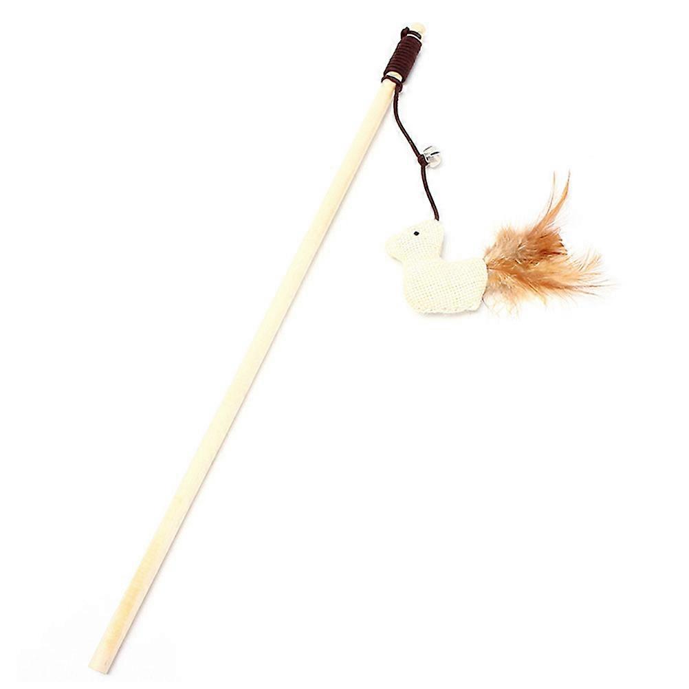 Cat Wand Teaser Toy With Bell For Interactive Indoor Playtime 40X3X1CM 1Pack