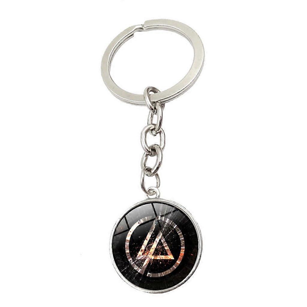 Car Key Ring for Linkin Park, Catena Chiave Dell'Auto with Key Ring AntiLoss Car Key Pendant Key Card Holder, G Unit size G
