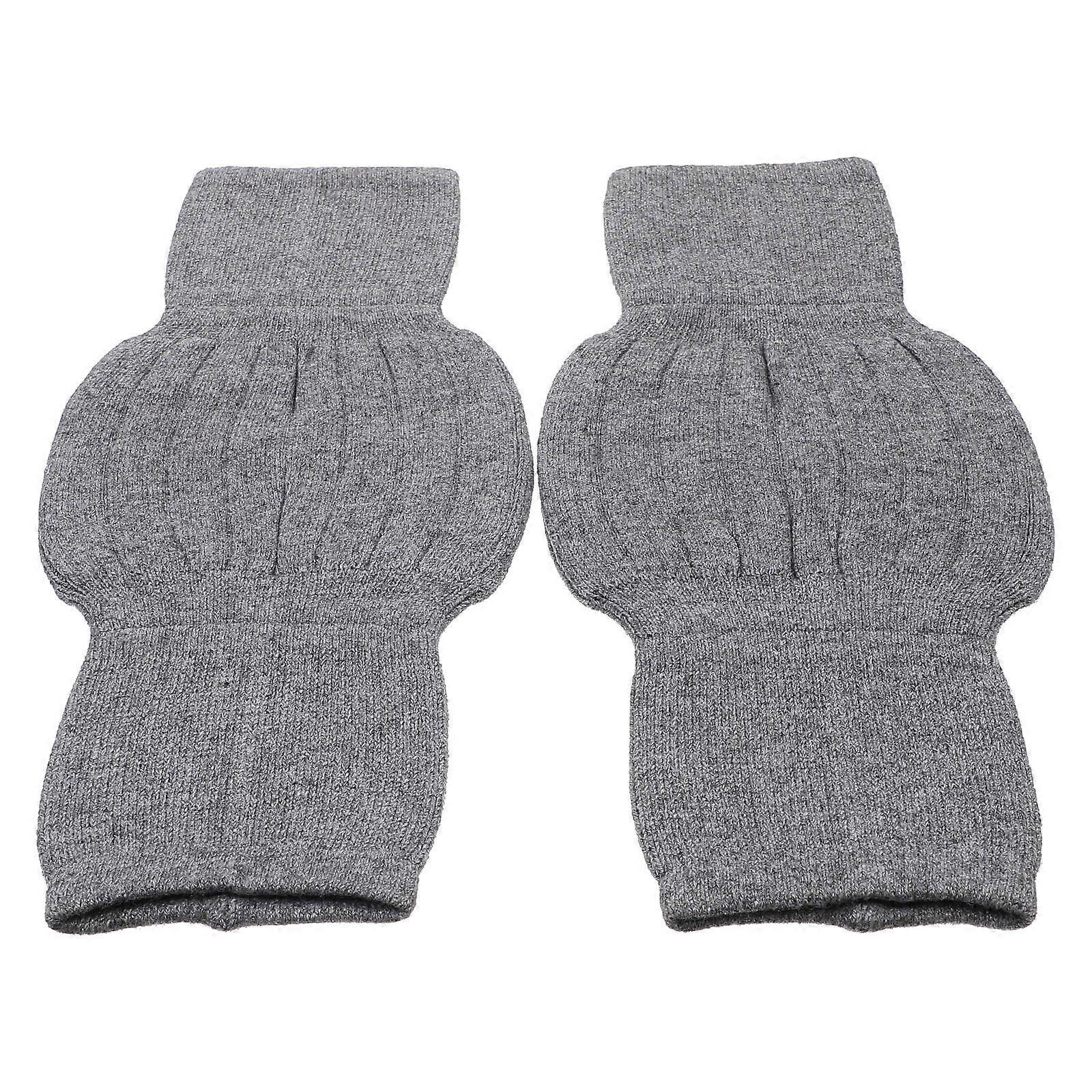 2 Pcs Warm and Practical Pads with Breathable Sleeves for Protection in Grey