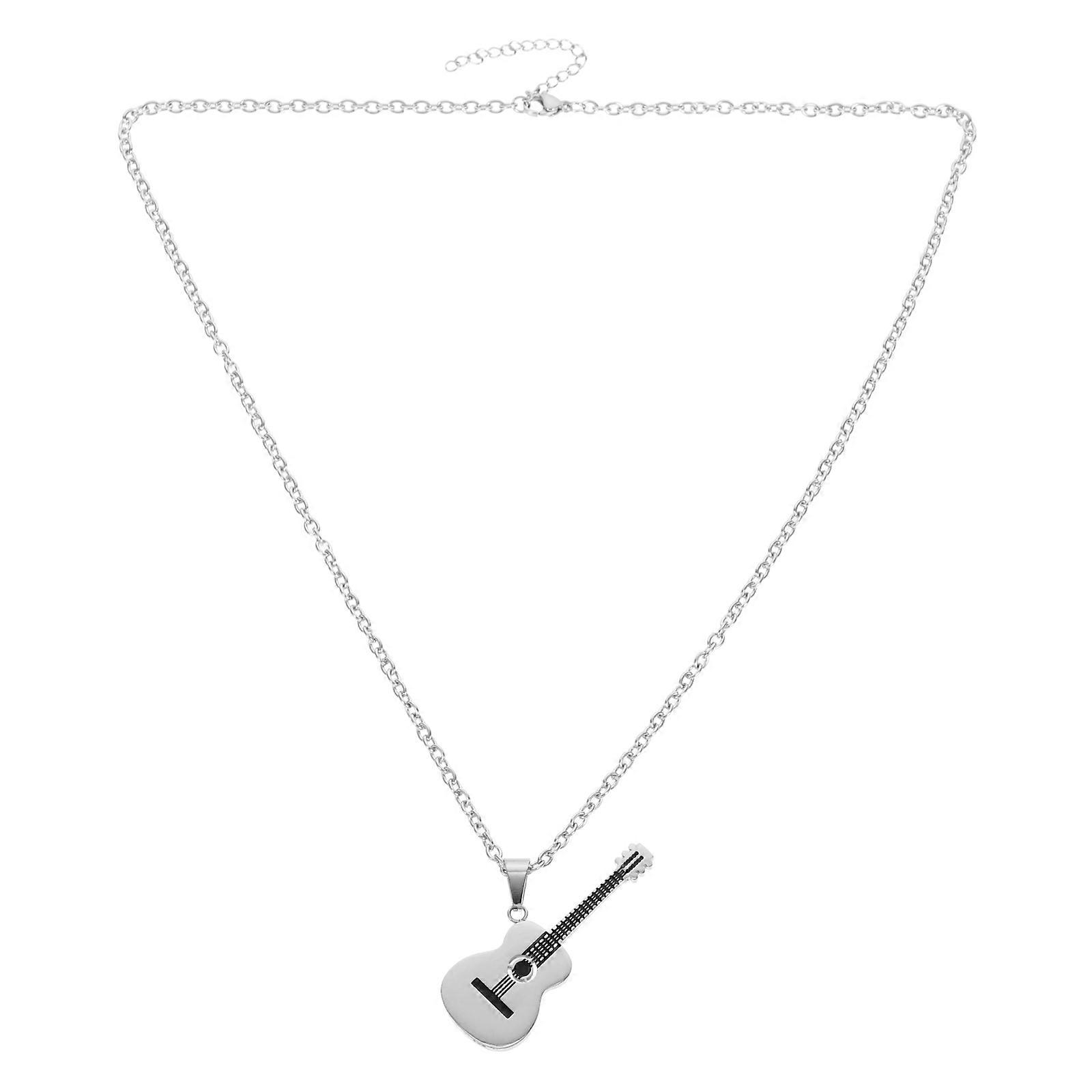 Electric Guitar Decorative Necklace Pendant Creative Design for