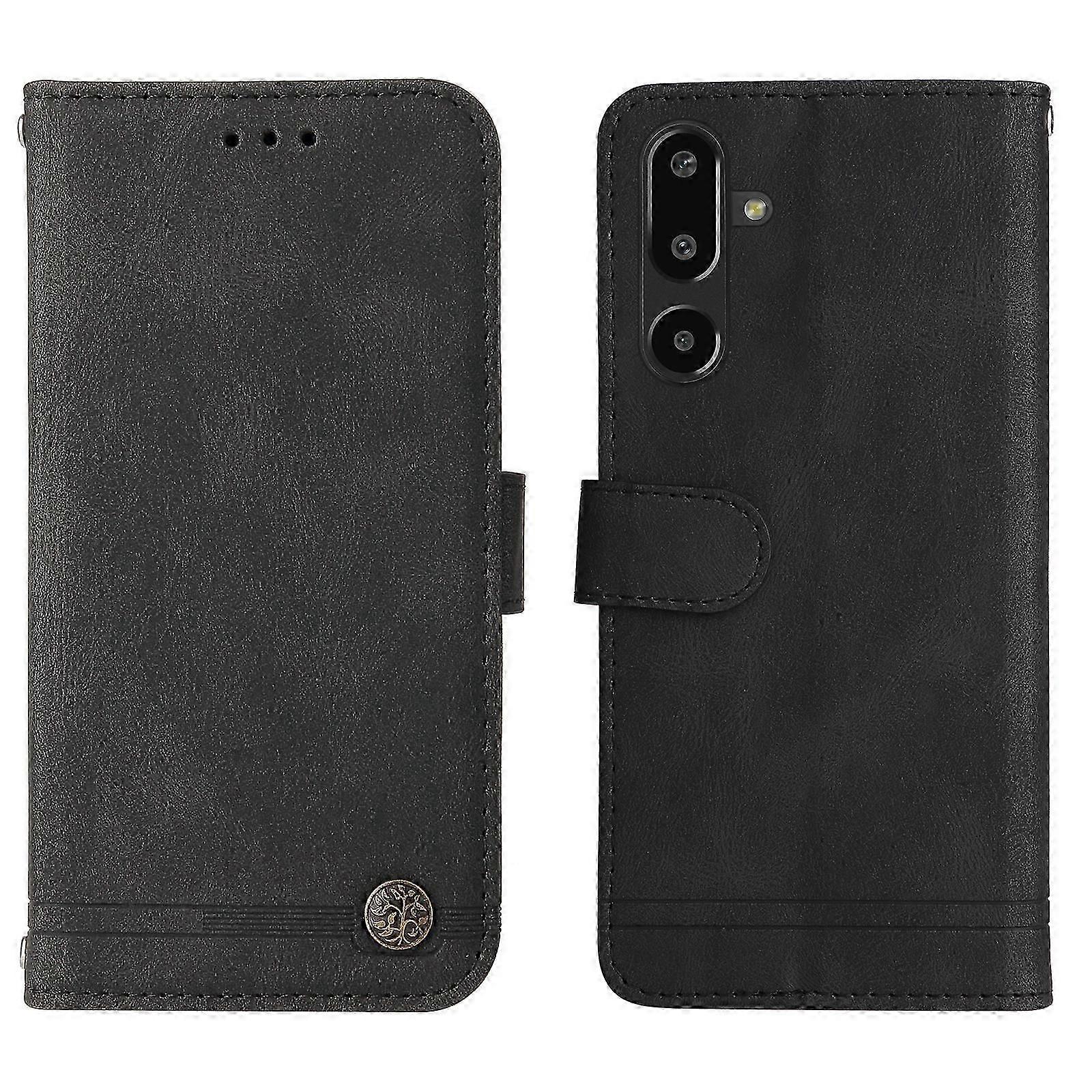 Compatible For Samsung Galaxy F16 5G / Galaxy M16 5G Leather Wallet Cases Skin Touch Phone Cover Stand with Strap