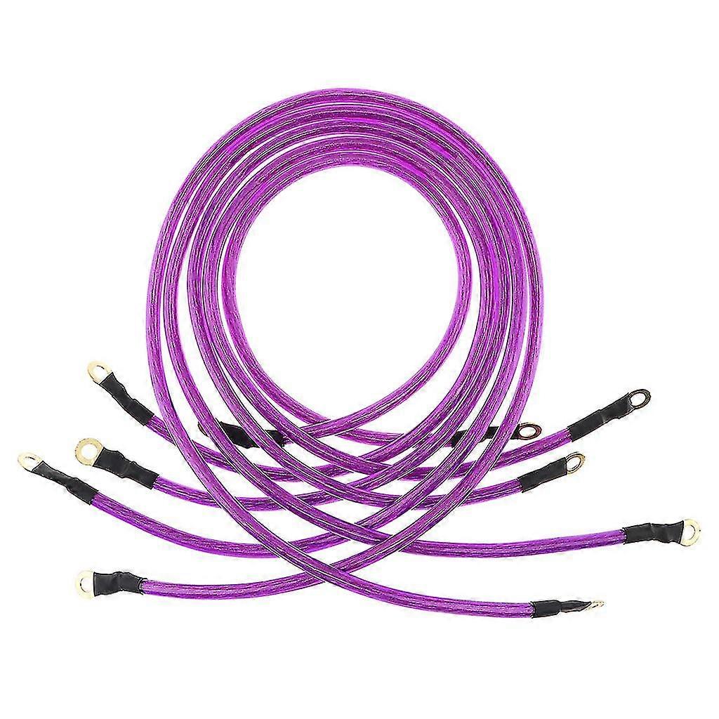 5pcs Universal Performance 5-point Ground Grounding Wire Cable Earth System Kit 2025