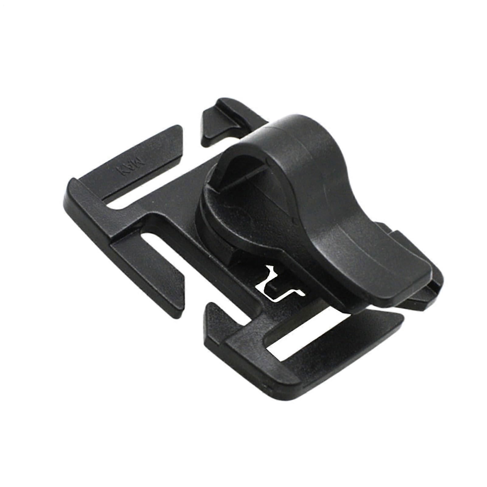 Hydration Bladder Hose Clip 360-Degree Rotatable Quick-Release Clamp For Hiking Backpacks Black-Brown