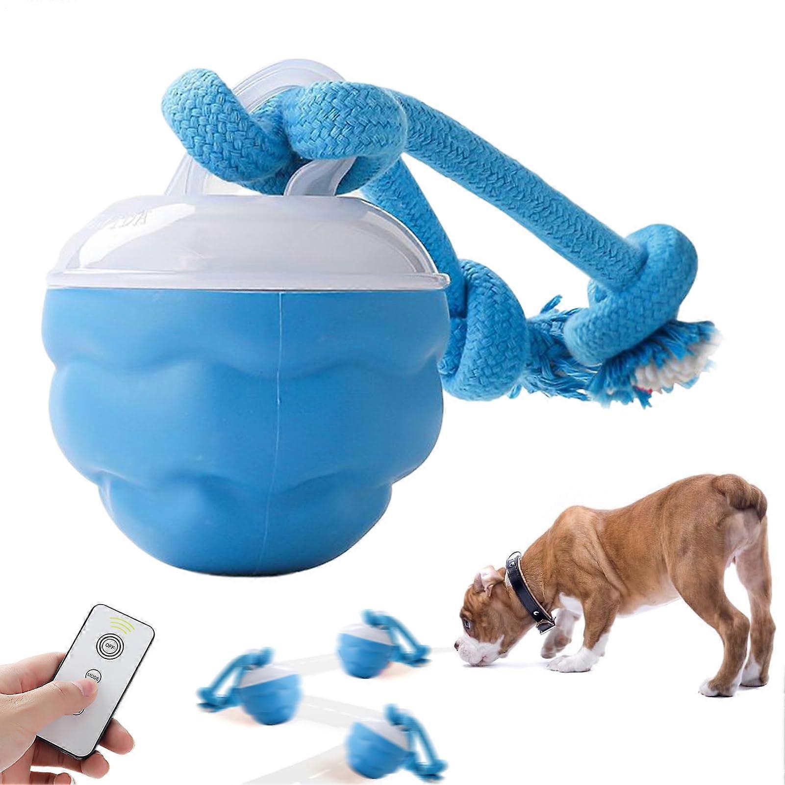 Interactive Dog Ball, 3 Play Modes, Automatic Toy for Puppies, Quiet Exercise Accessory, Blue, Ideal for Parks and Grasslands