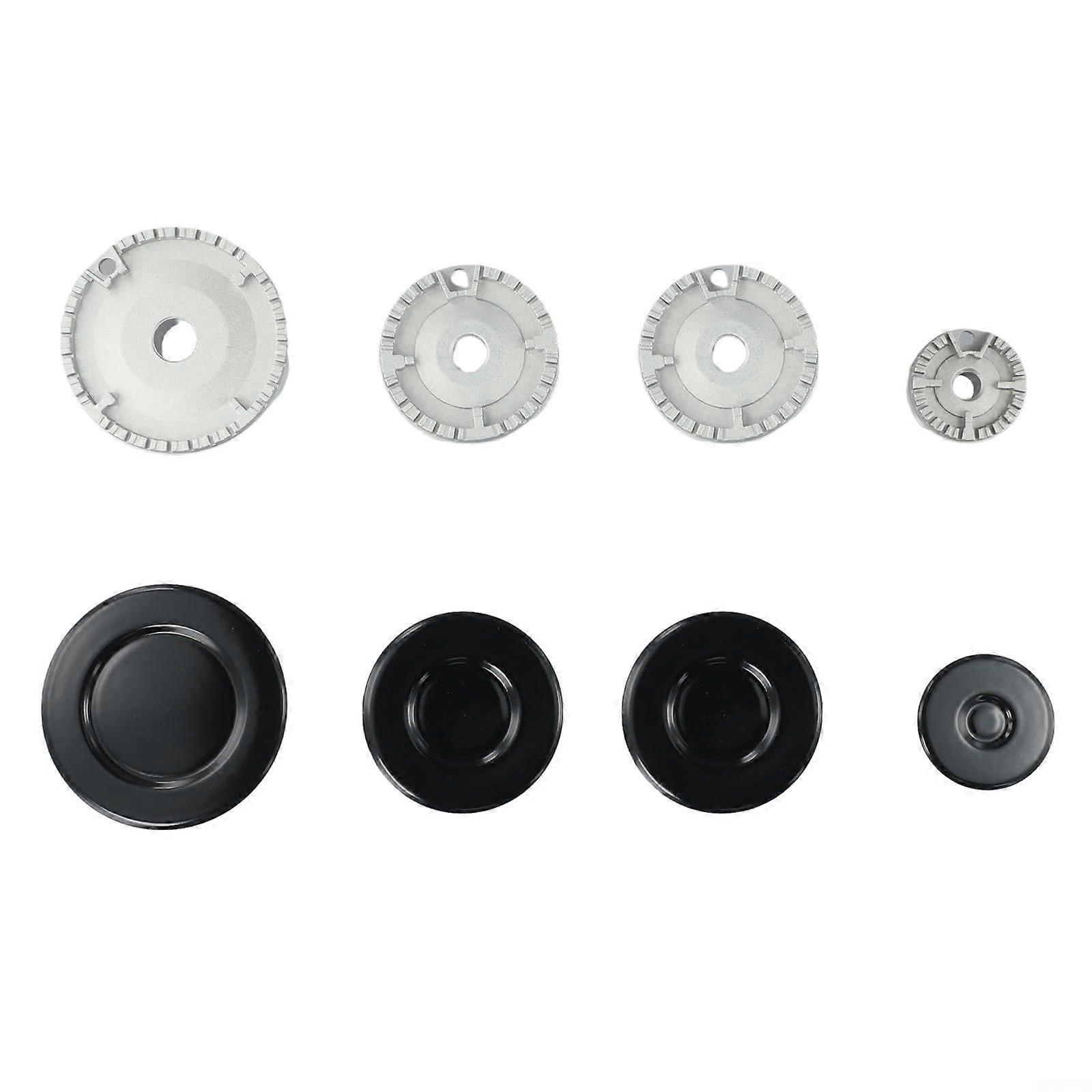 Upgrade Set for Sabaf Gas Stove Kitchen Oven Knobs Lid Kit Burner Crown Cap Replacement Even Heat Distribution