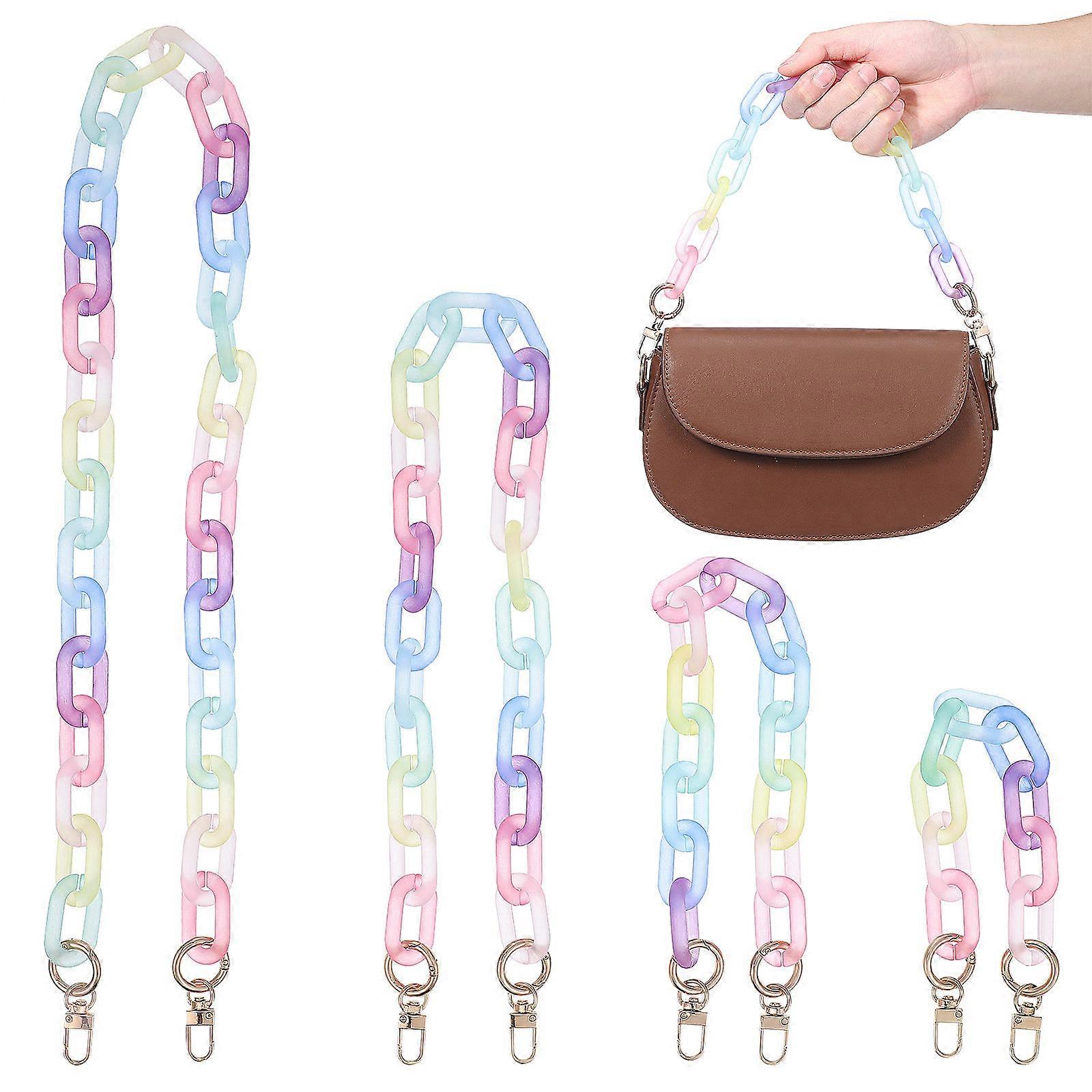 4 Pcs Purse Chain Strap Extender Bag Chains for Handbags Wallets and Crossbody Bags