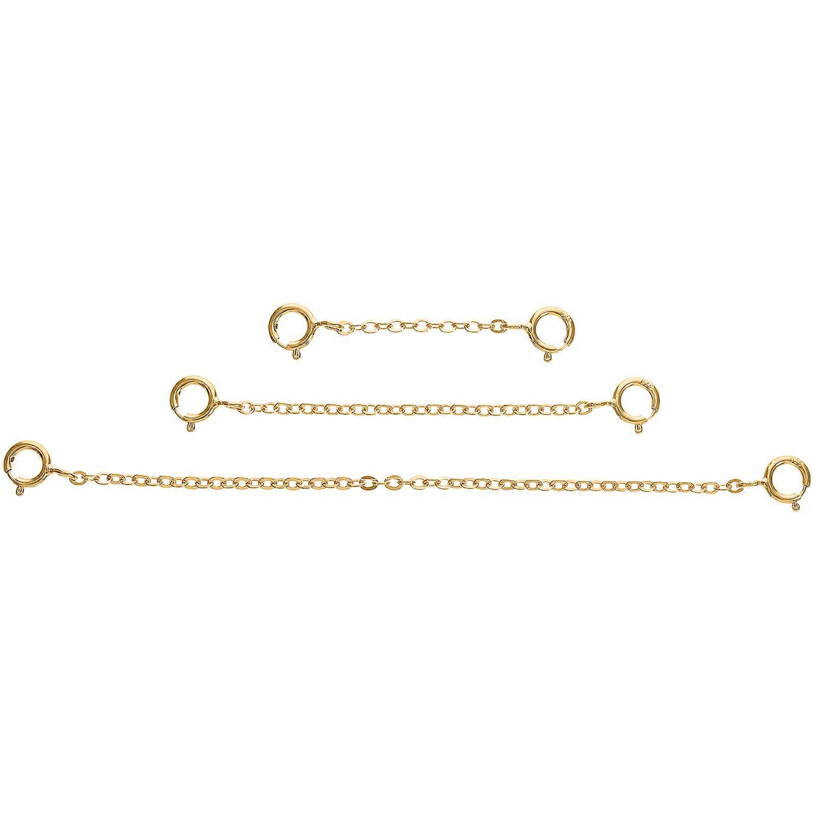 3pcs Durable Necklace & Bracelet Extension Chains for Jewelry Making – Portable Chain Extenders for Necklaces and Bracelets
