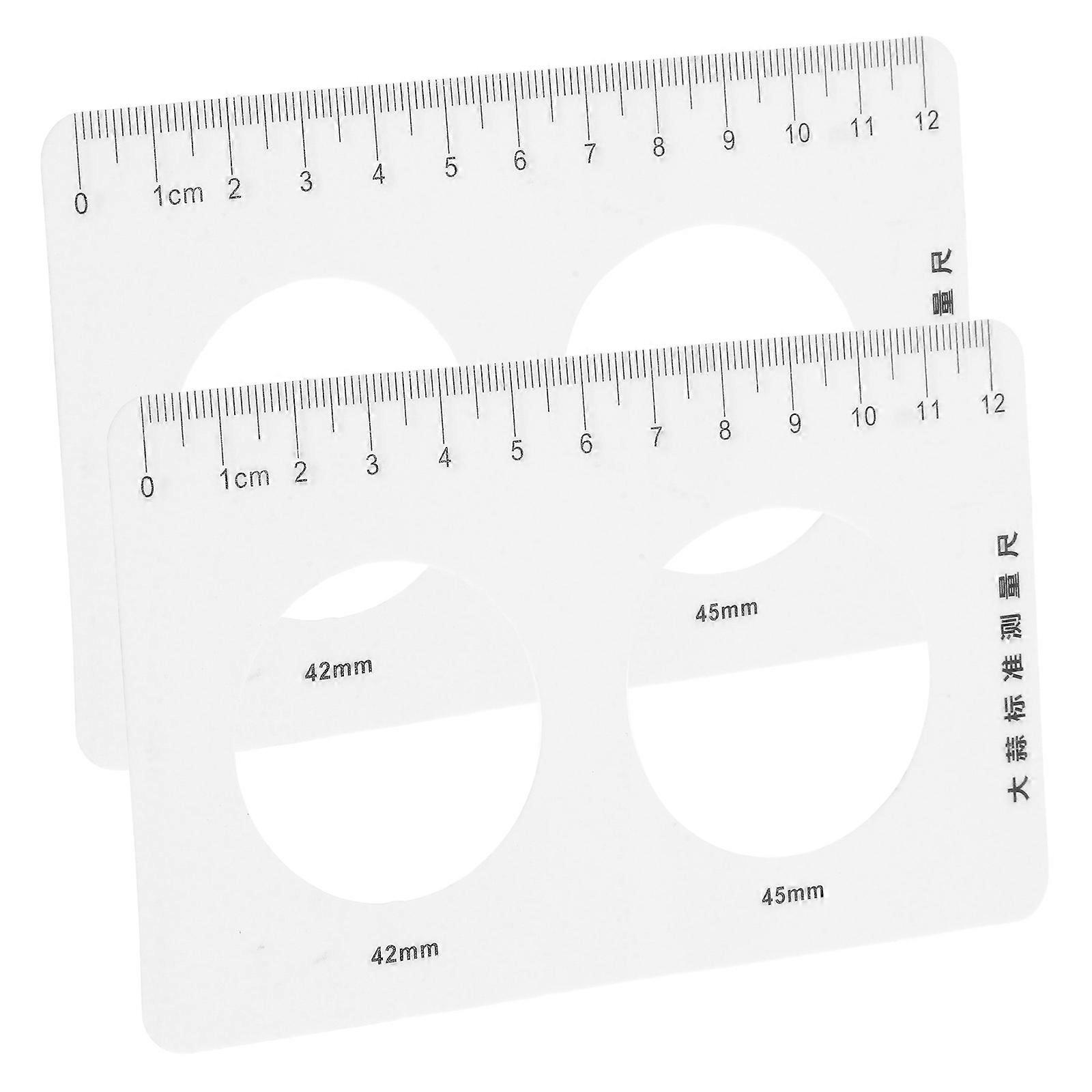 2 Pcs Vegetable & Fruit Measuring Gauge Tool with Hollow Design for Garlic, Blueberry and Culinary Use – Accurate Diameter Ruler for Food Preparation