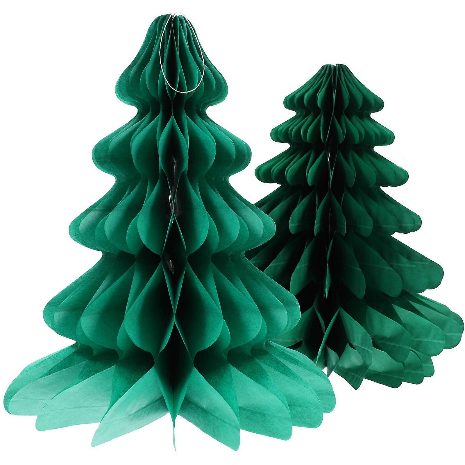 Honeycomb Christmas Ornaments Pendant Hanging Decorations For Holiday Festivities 12.6×8.7×7.9in 2Pcs