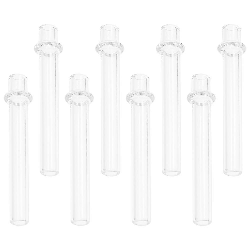 6PCS Clear Glass Wick Holder Replacement Tubes for Kerosene Lamps – Stable Support for Consistent Lighting, Compatible with Oil Lanterns and Tea