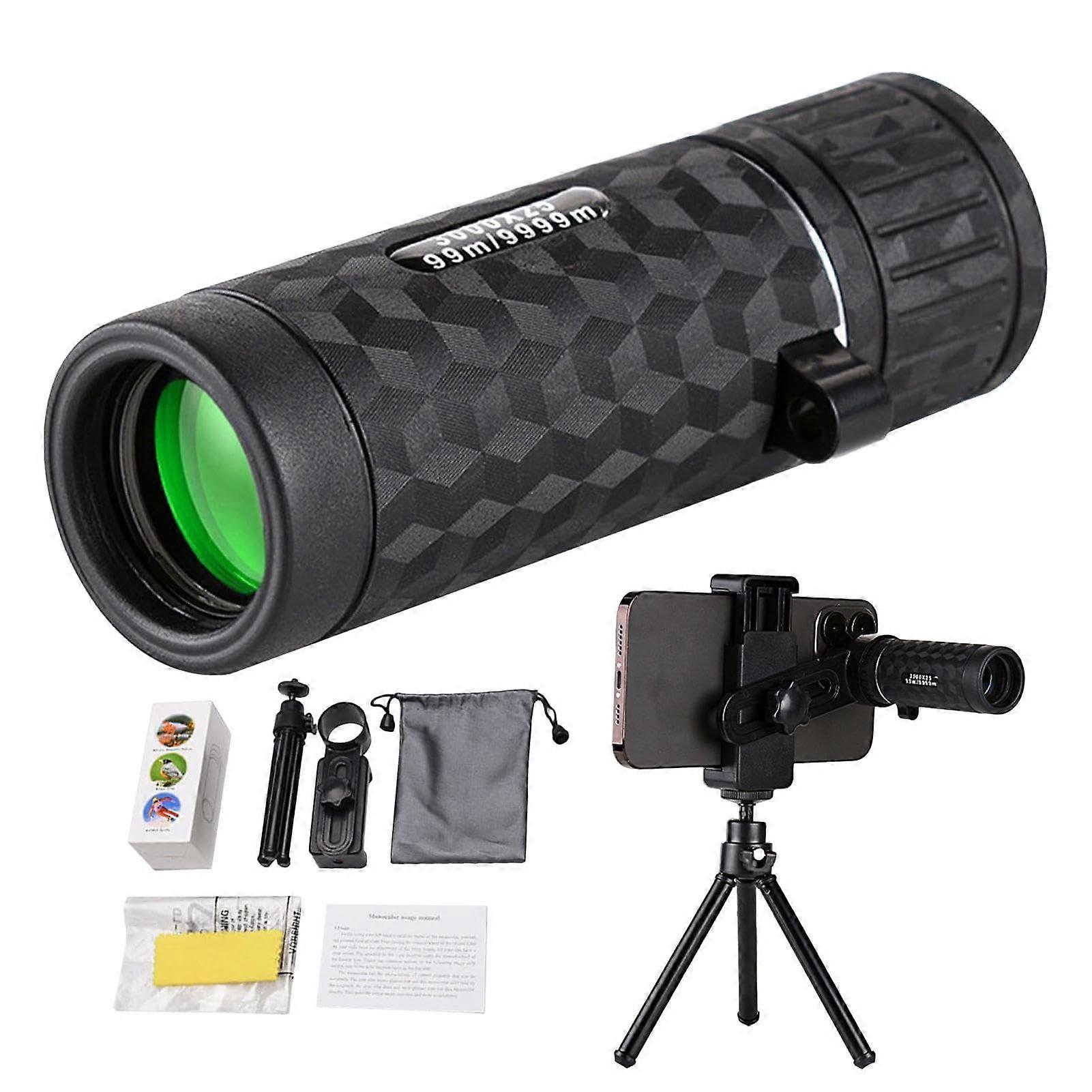 Compact Monocular With High-Performance Prism For Bird Watching, Hiking, Concerts, Travel