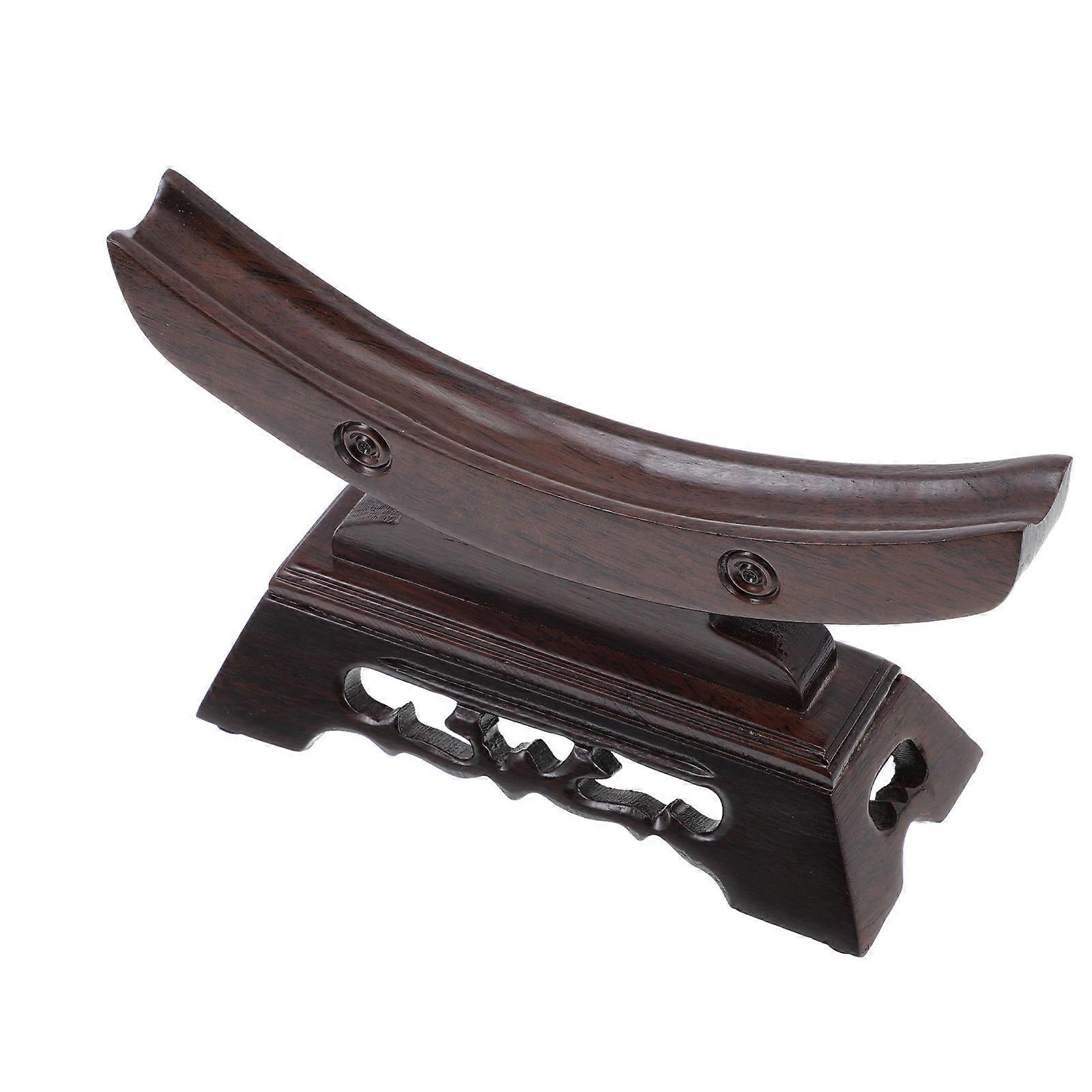 Brown Synthetic Sword Display Rack for Home Use Perfect Desktop Decorative Bracket 1 Piece