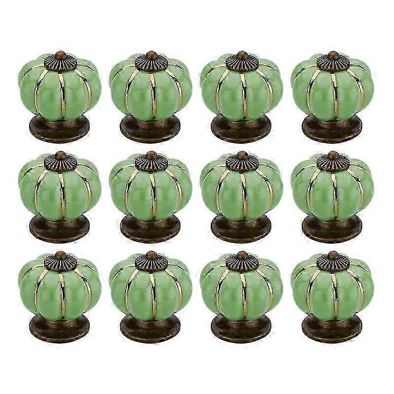 12 Pcs Knobs Vintage Ceramic Cabinet Knobs Drawer Dresser Knobs and Pulls Ceramic Cupboard Furnitur