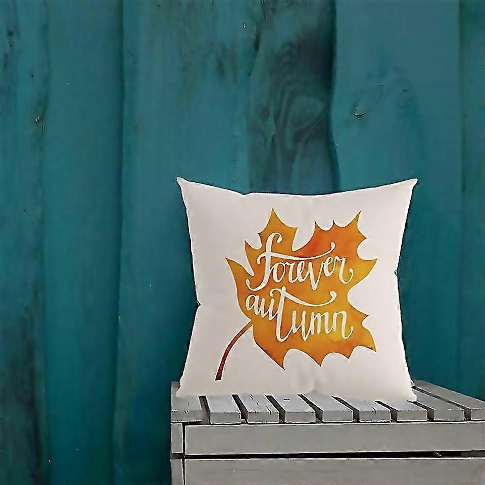 For Fall Pillow Covers 18x18 Inch Autumn Throw Farm For Home Thanksgiving