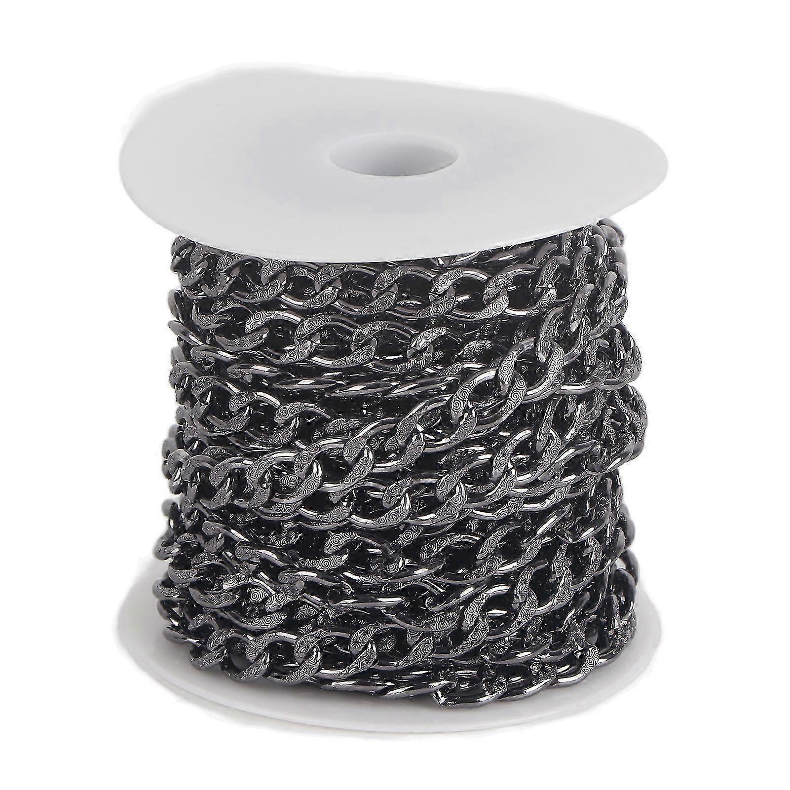 2025 Τελευταία αλυσίδα ζώνης ασφαλείας από κράμα αλουμινίου, άνετη και ανθεκτική στη φθορά, 16.4 πόδια ανά ρολό 2τμχ