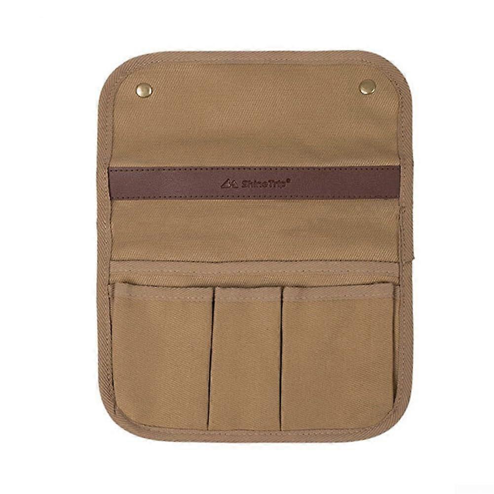 Multipurpose hanging side bag, for organizing your gear while camping or at home (Sand).