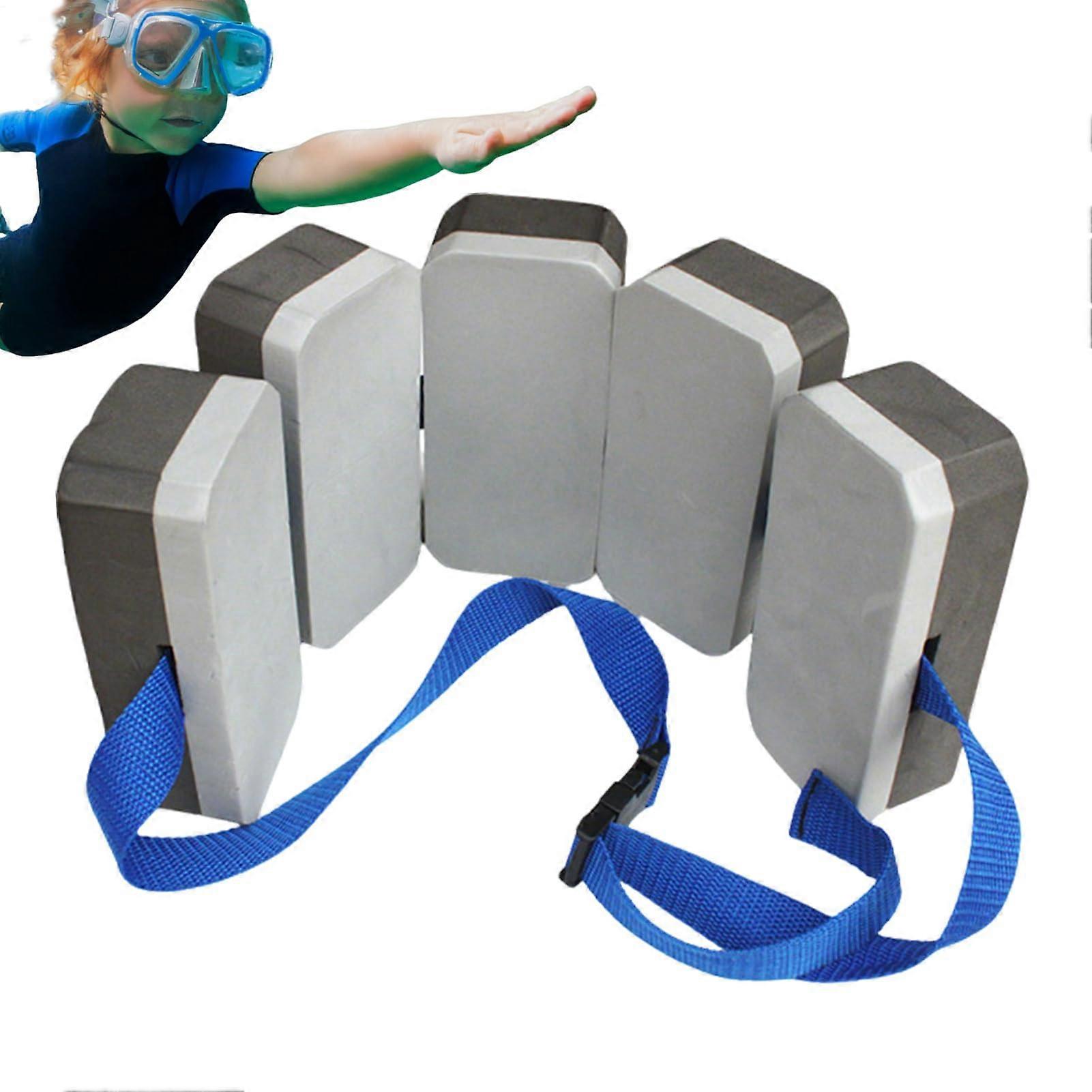 Kids Swim Belt with EVA Foam for Beginners, Waist Support Float for Pool, Lake, Sea, Black