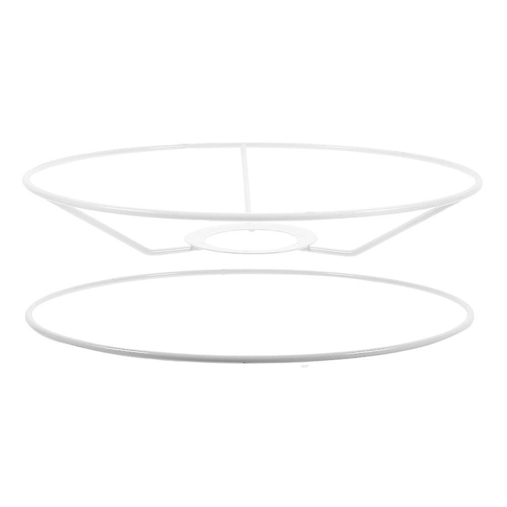 1 Pair of Lamp Shade Ring Frame Lampshade Holder Wire Frame DIY Frame Ring for Table Lamp Lampshade Ring Lampshade Frame Holder Frame Ring E27 Socket 