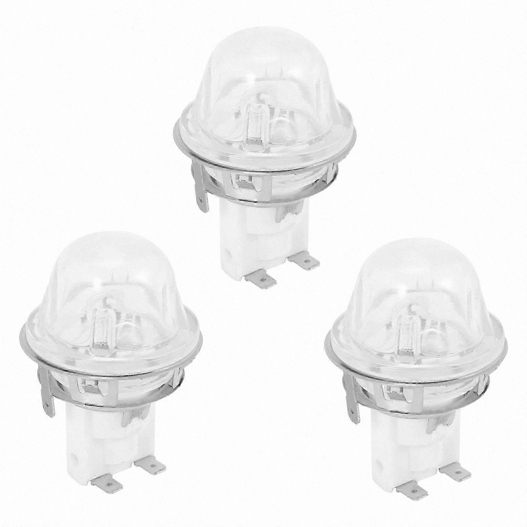 3X E14 Oven Lamp Holder Baking 15W/25W Illumination Lamp Holder Oven Lamp Cap High Temperature Lamp