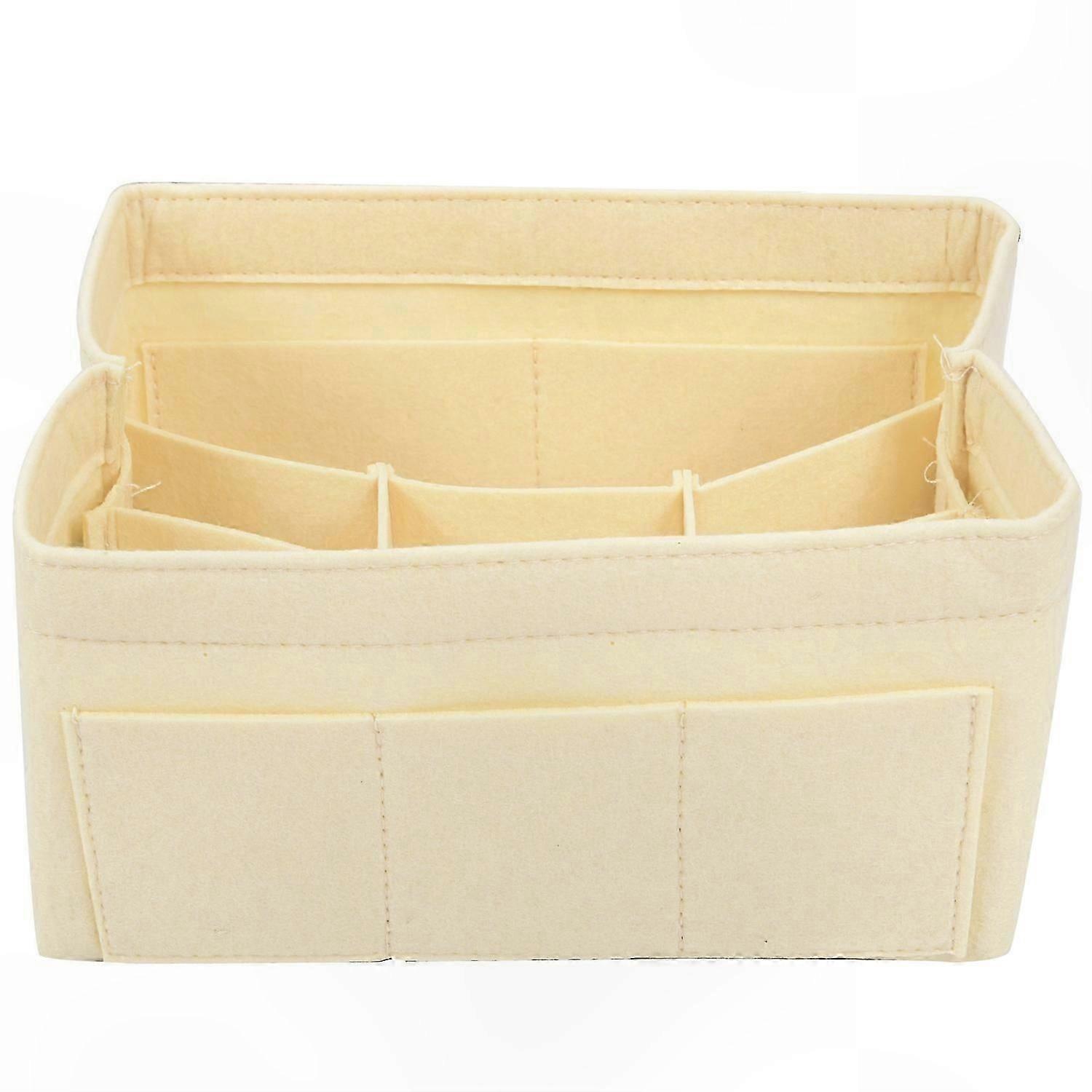 Multi-Pocket Felt Inner Bag for Handbag Organization, Cosmetic and Personal Item Storage Solution