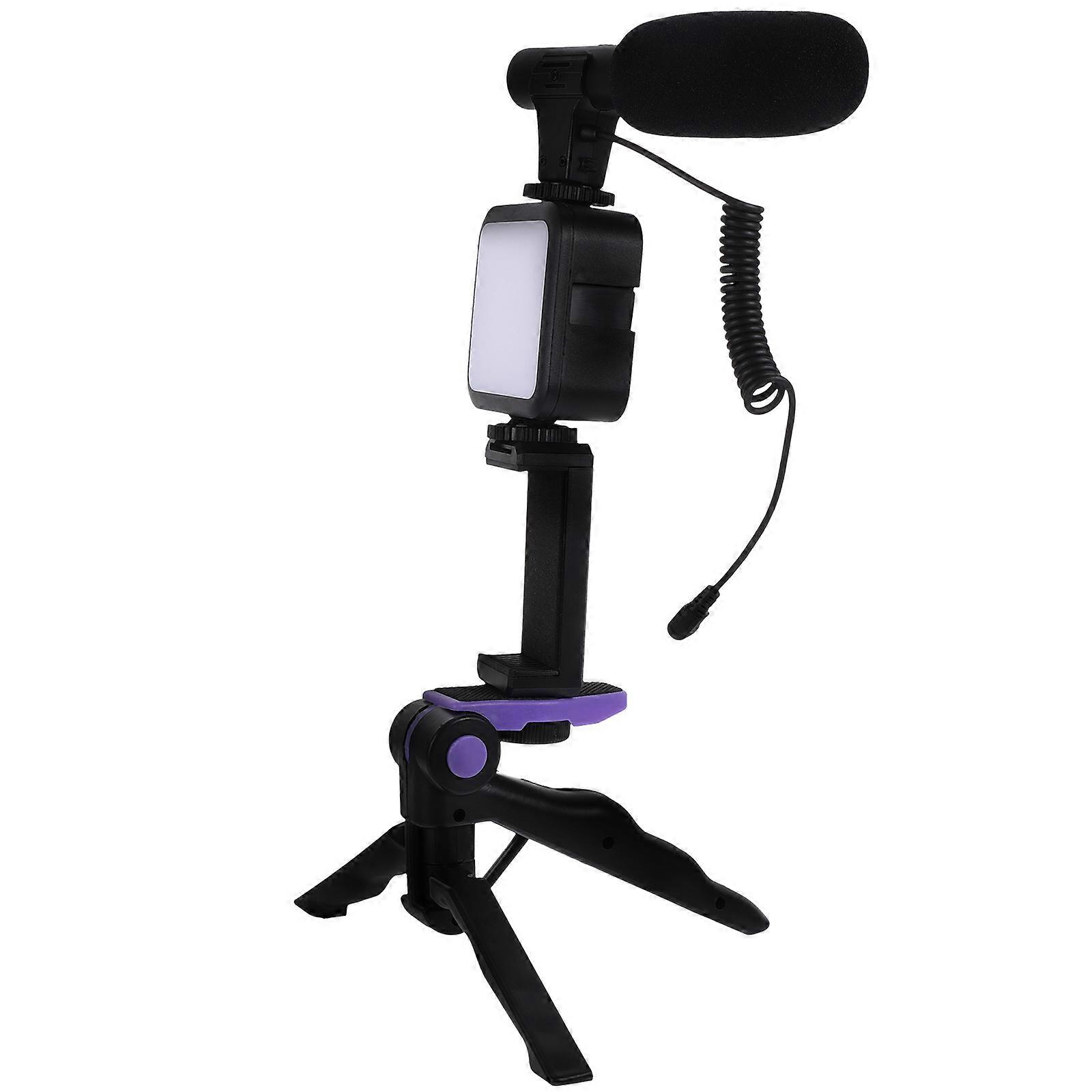 Portable Photography Lighting Tripod Stand for Photography Equipment with Black Abs Copper Material for Interviews 1 Set