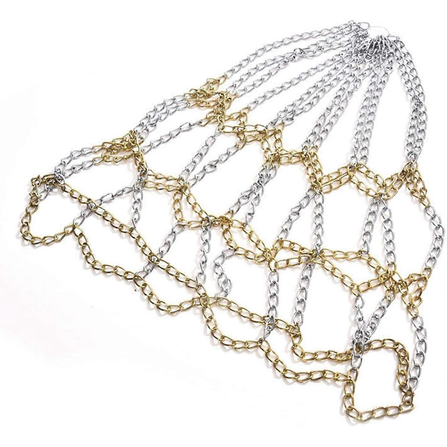 Heavy-duty basketball replacement chain net with S-hooks