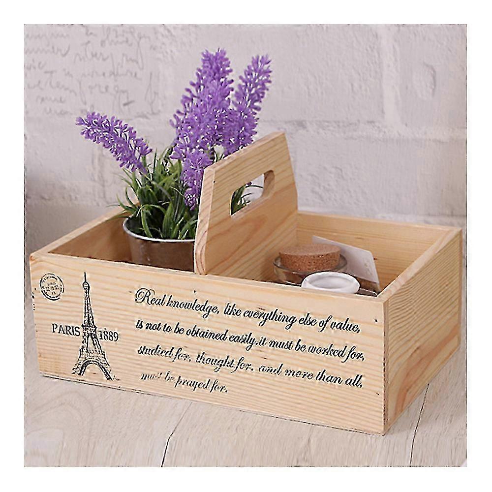 zakka Wooden Storage Box Handheld Cosmetics Box Hussif Small Wooden...