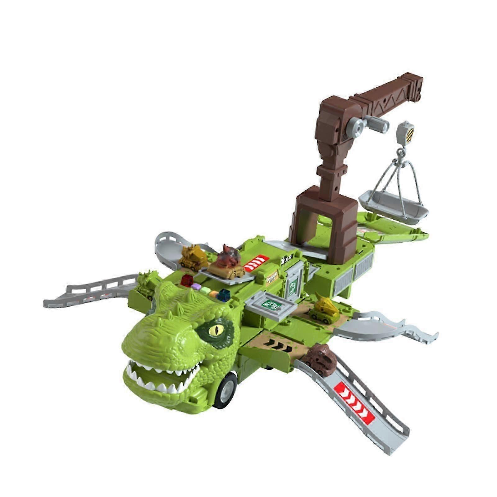 Dinosaur Themed Sliding Car Track with Dual Mode Function for Creative Play