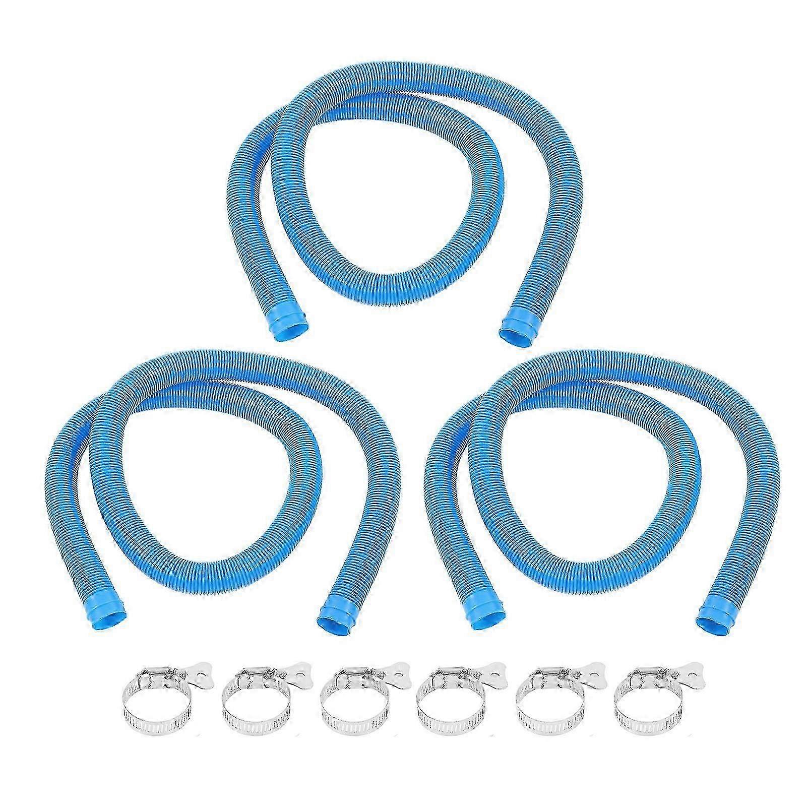 Tuyau de remplacement de 1,25 pouce avec colliers pour pompes de piscine Intex 607 637