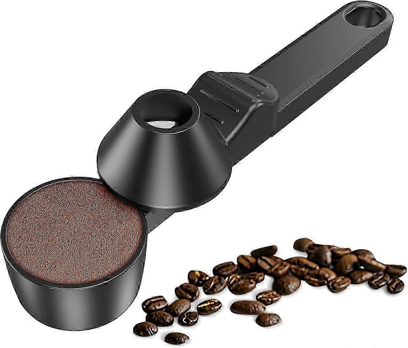 Coffee Scoop & Funnel for Reusable Cup Refillable Coffee Pods, Coffee Measuring Spoon, Tablespoon Capacity, Scoop with Funnel for Ground Coffee, Prote