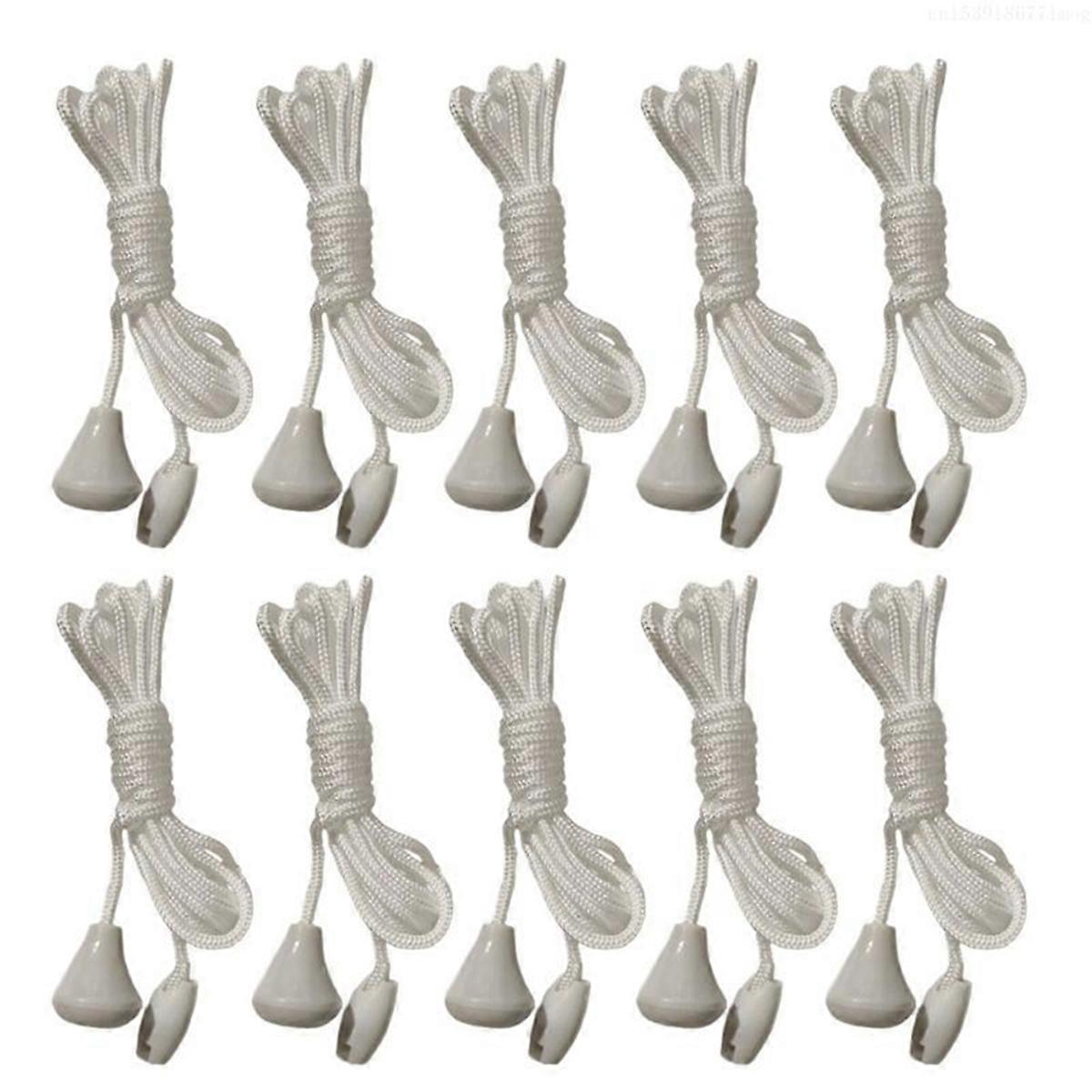 10Pcs Ceiling Switches Pull Cord 1.5m Light Switches Pull Rope
