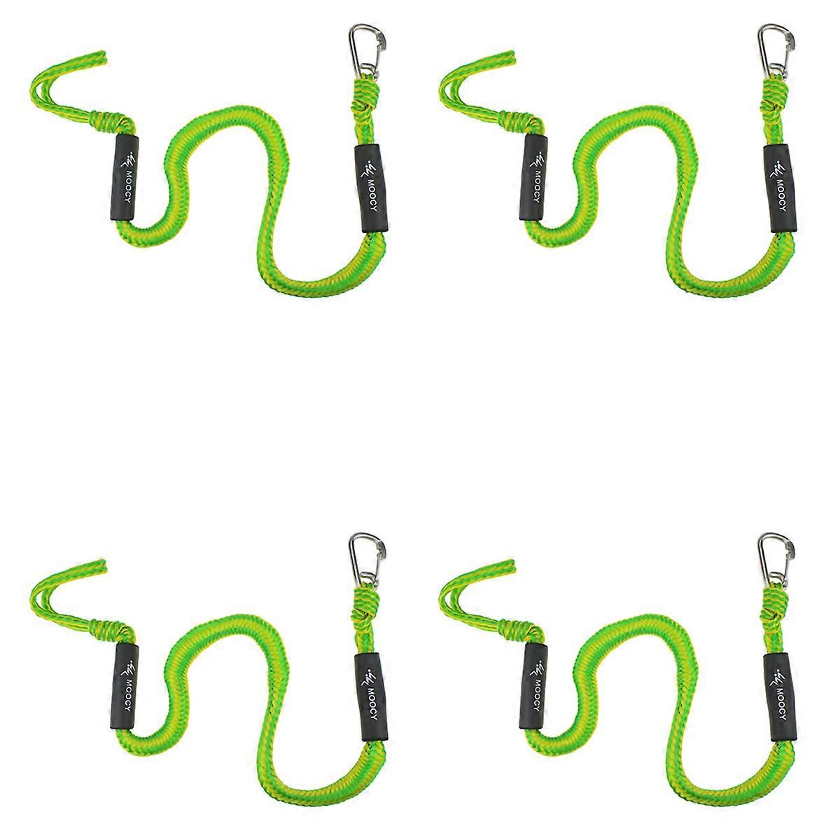 4X Boat Bungee Dock Line with Hook Bungee Cords Docking Rope Mooring Rope