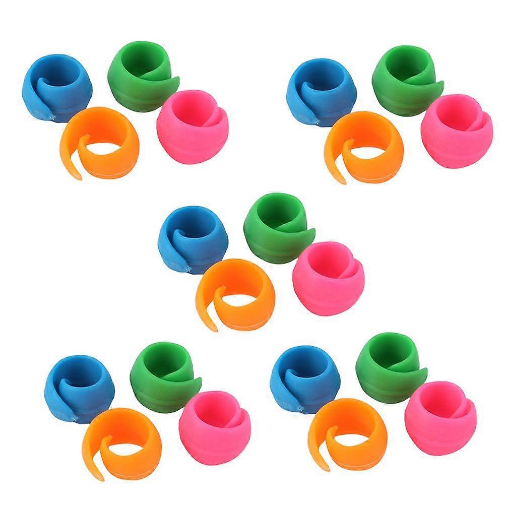 20pcs Anti-wire Head Drop Bobbin Fixed Clip Silicone Thread Spool Sewing Supply