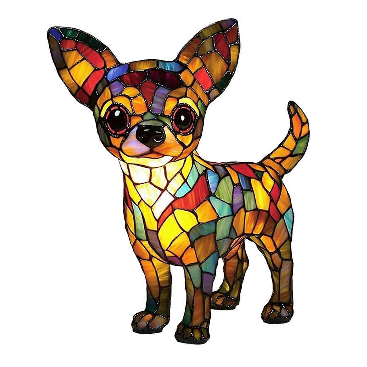 Lampes Chihuahua - Retro Dogs Lampe de table en résine teintée