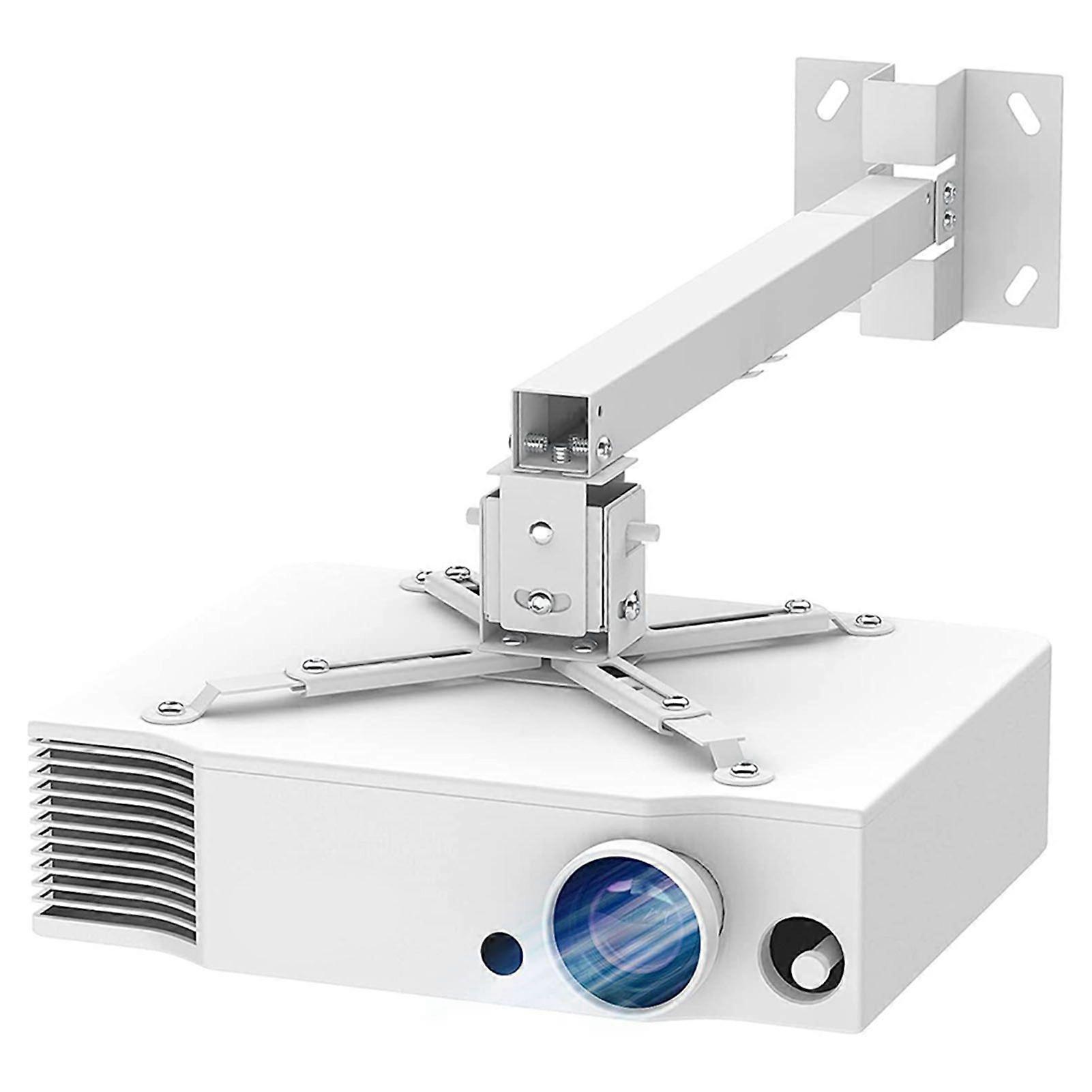 Projector Ceiling Mount Stainless Steel Adjustable Retractable Arms Ceiling Projector Stand for School Office Meeting