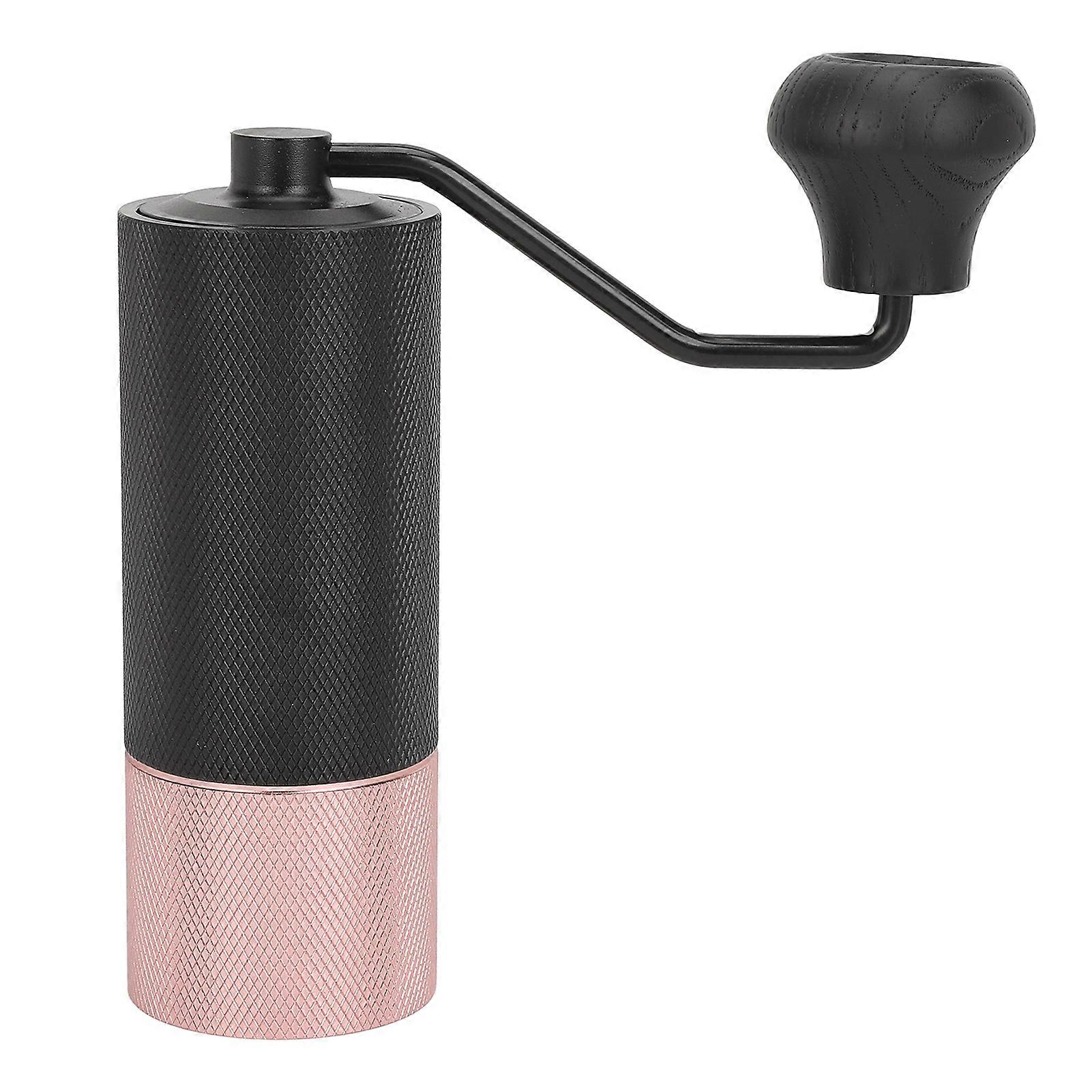 Manual Coffee Grinder Adjustable Thickness Hand Crank Duplex Black Gold