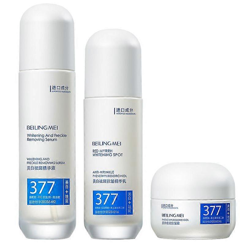 377 Whitening Spot Removal Anti-Wrinkle Lotion Cream, Brightening Hydrating Moisturizing Fade Spots Improve Dullness, Oil Control Pore Minimizing Set