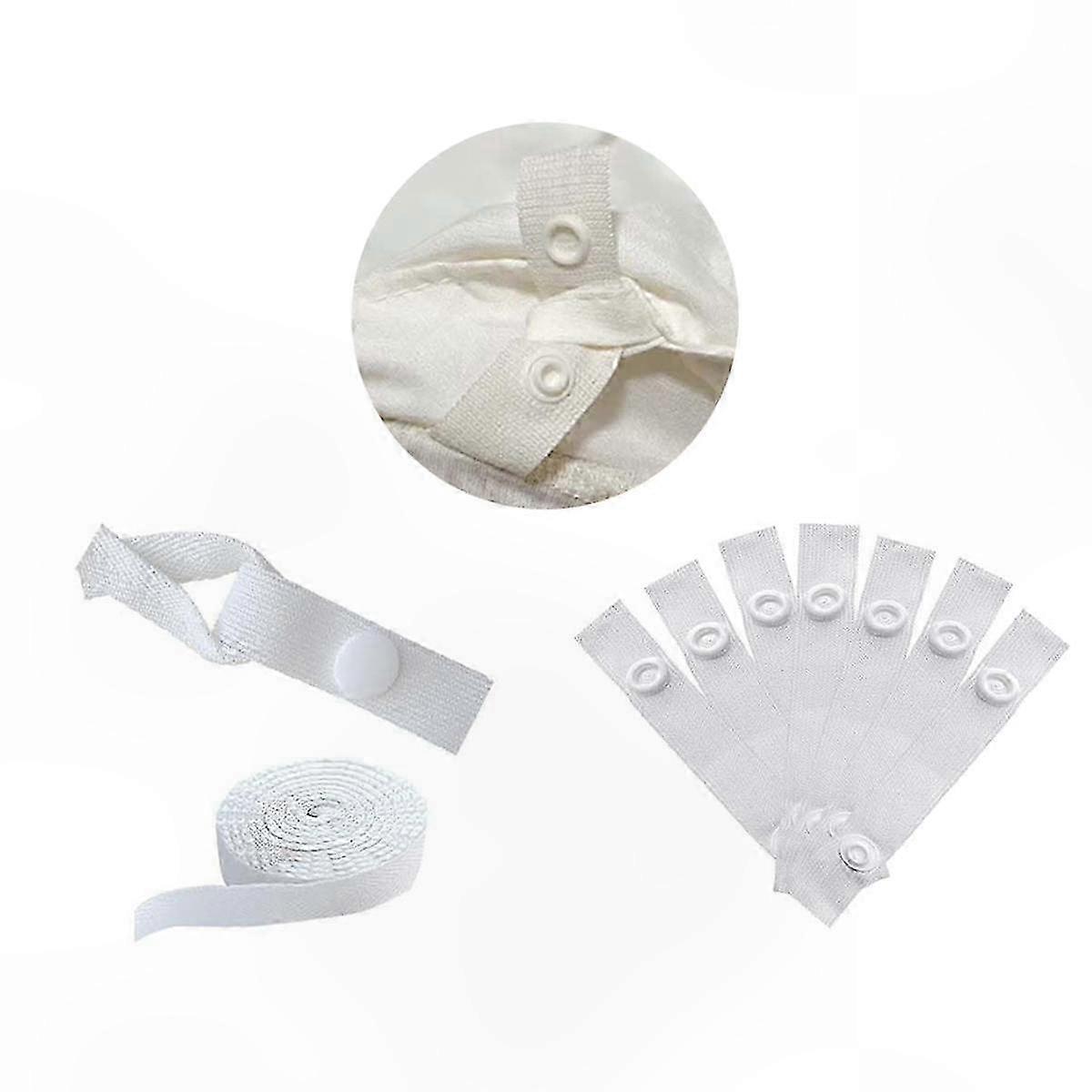 Duvet Corner Fasteners with Snap Buttons for Comforters and Quilt Covers
