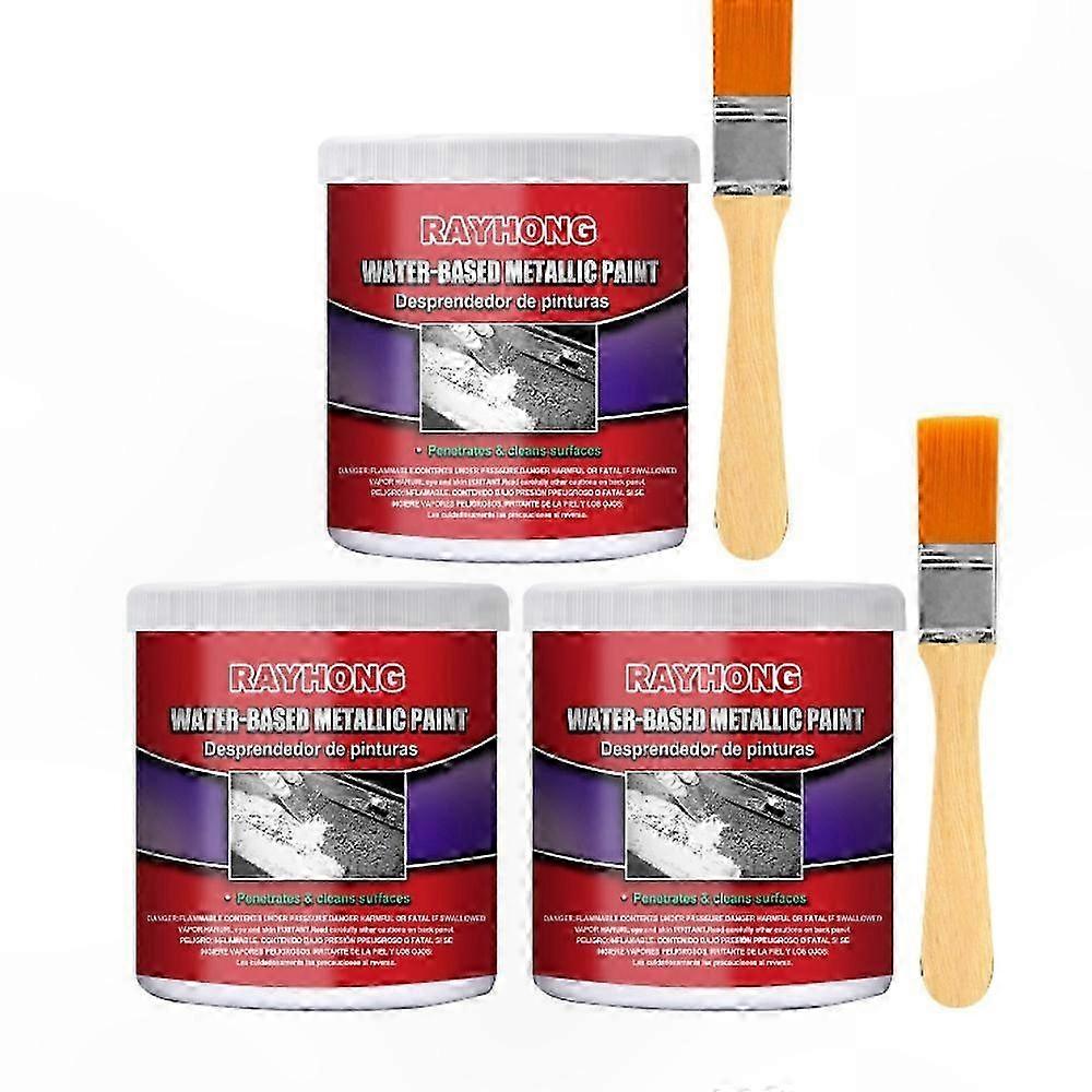 Water-Based Anti-Rust Primer for Metal Surfaces, 3-Pack 100ML Rust Converter for Long-Lasting Protection Against Weather Damage