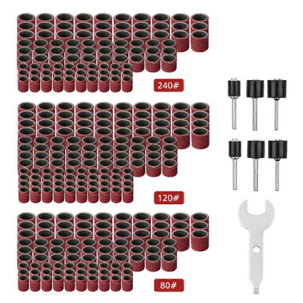 Resin Abrasives Rings Emery Circle Polishing Handyman Tools 8x4cm Rubber Material Polishing 307Pcs