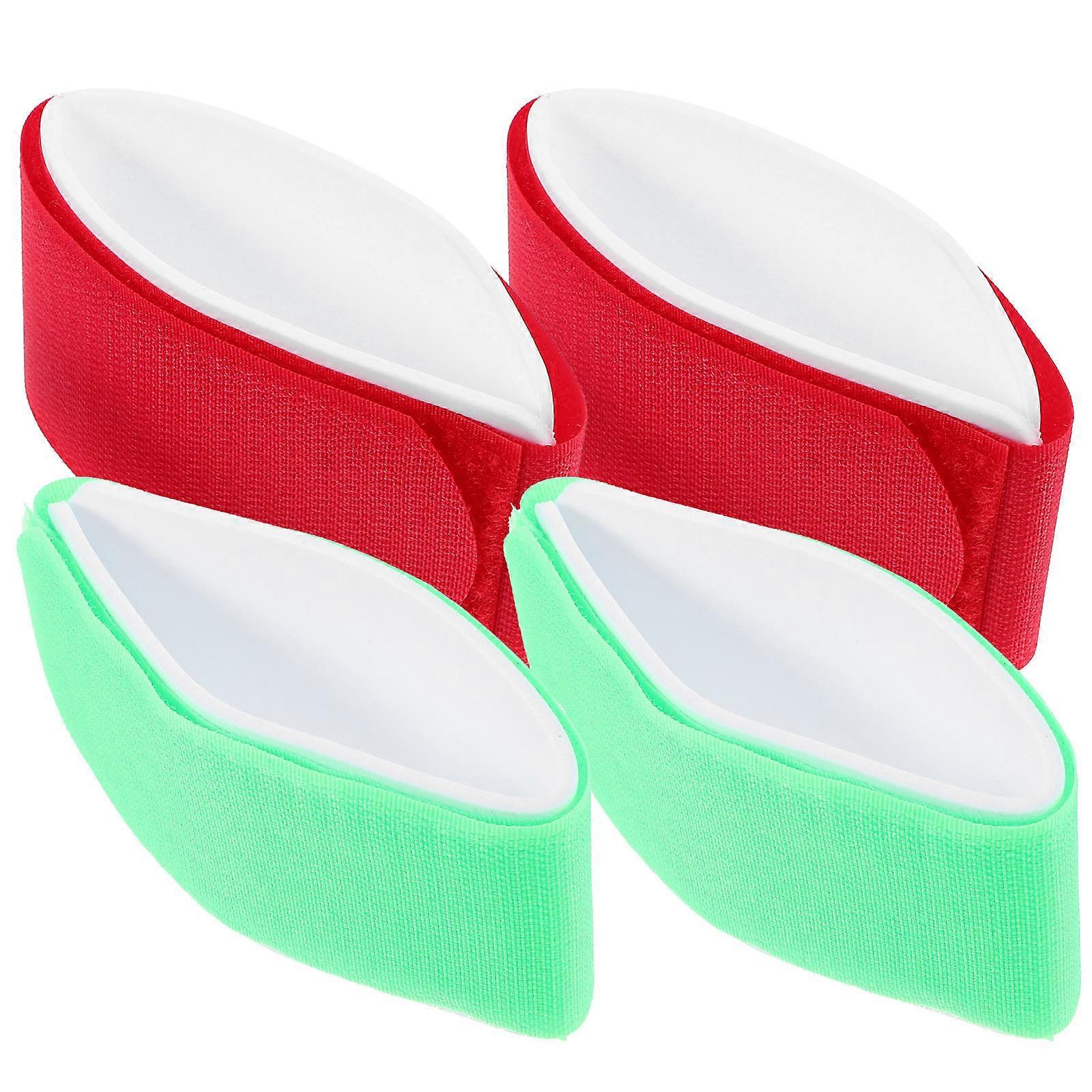 Ski Carrying Strap Snowboard Fastening Bands Ski Equipment for Skiing and Outdoor Sports Nylon Assorted Color Fixing 4Set