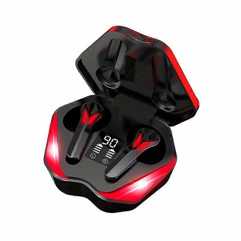 Wireless Bluetooth Headset Bluetooth 5.2 Digital Display Low Latency, Lighting Effects(Black)