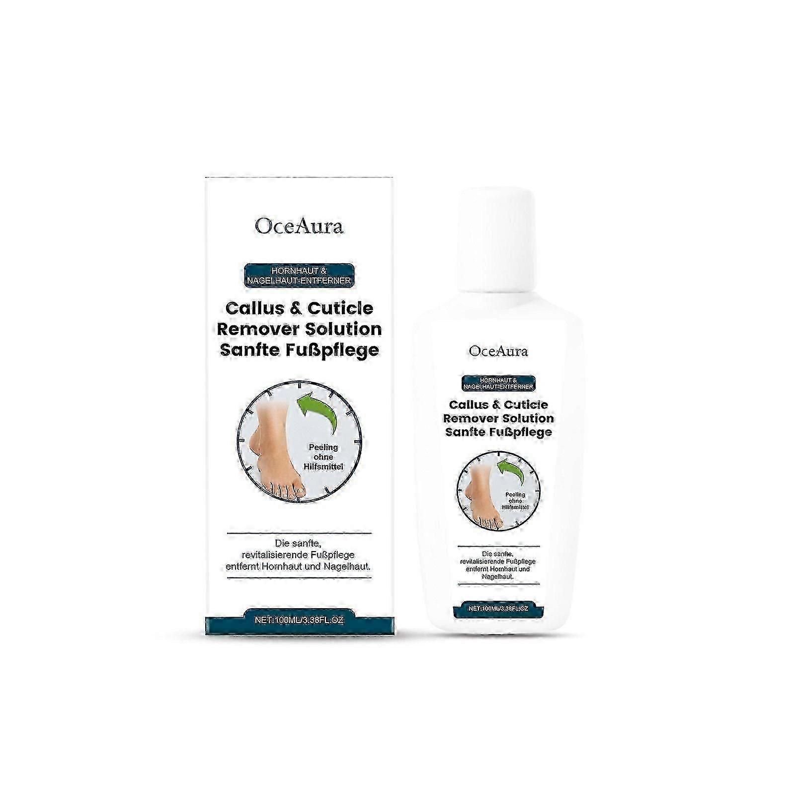 Callus Remover for Feet - Callus & Cuticle Remover Solution - Moisturizing, Exfoliating - Softens and Removes Dead Skin and Calluses