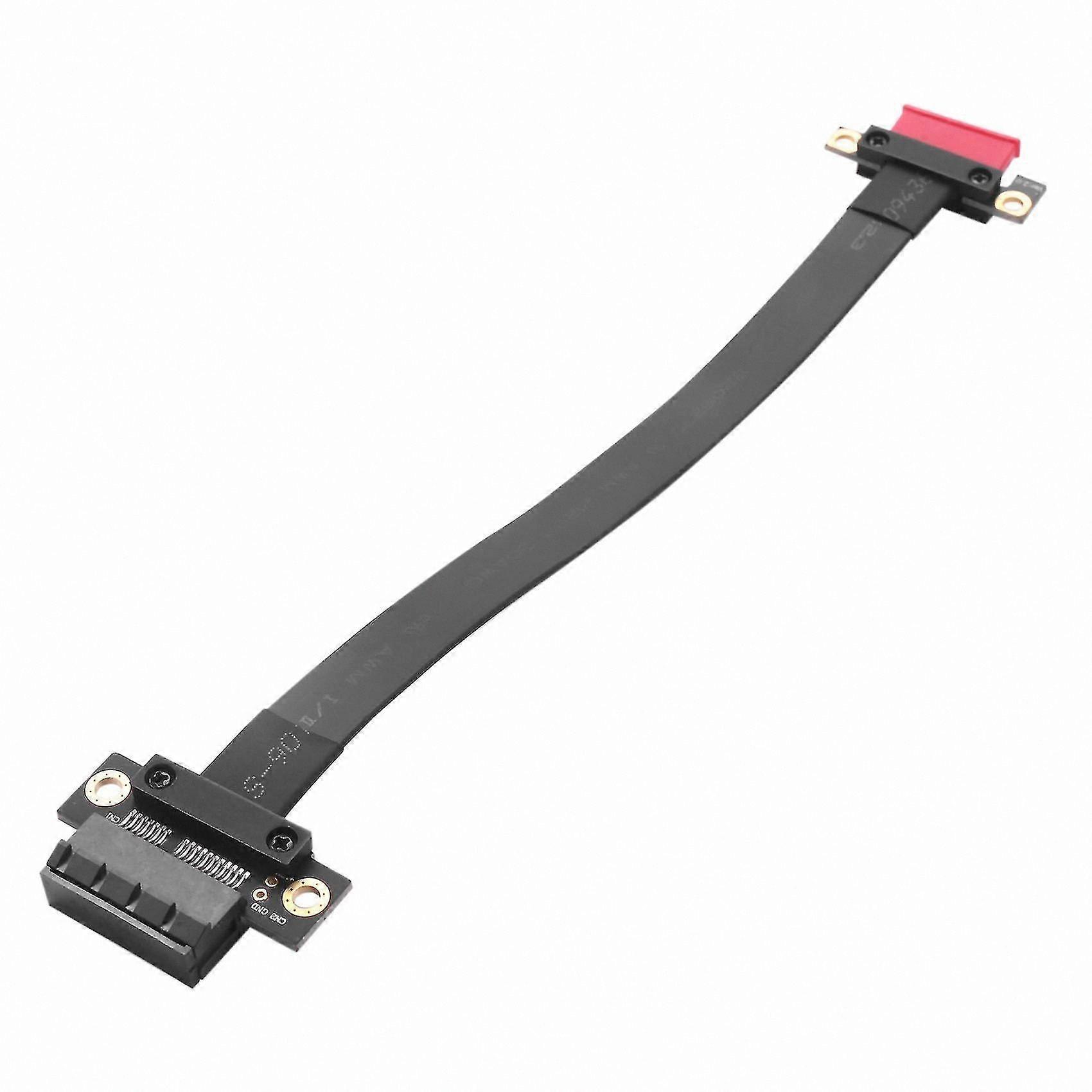 PCI-E 1x to 1x Slot Riser Card Adapter Extender Ribbon Cable Extension for PCIe x1 Interface