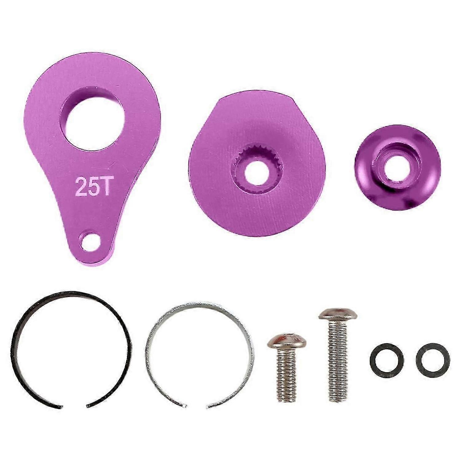 25T Steering Servo Arm Horn 1 Hole for RC Crawler Car Large Torque Digital Servo Upgrade Parts Purple