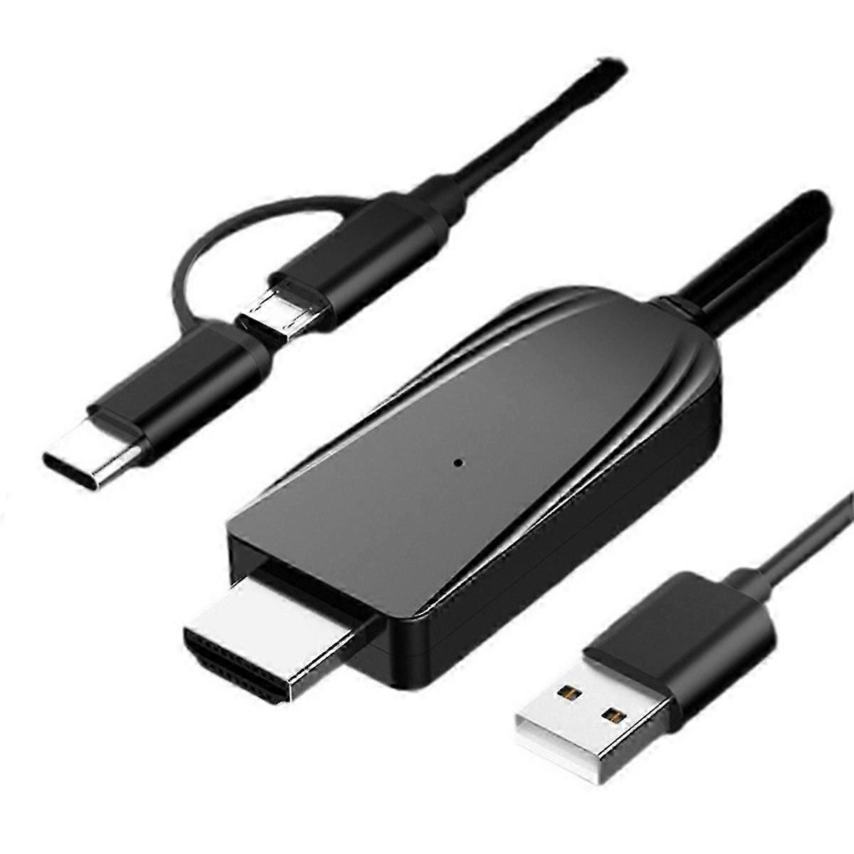 High Definition Multimedia Interface Cable, HD 1080P Support Bluetooth/Miraplug APP Screen Mirrorin
