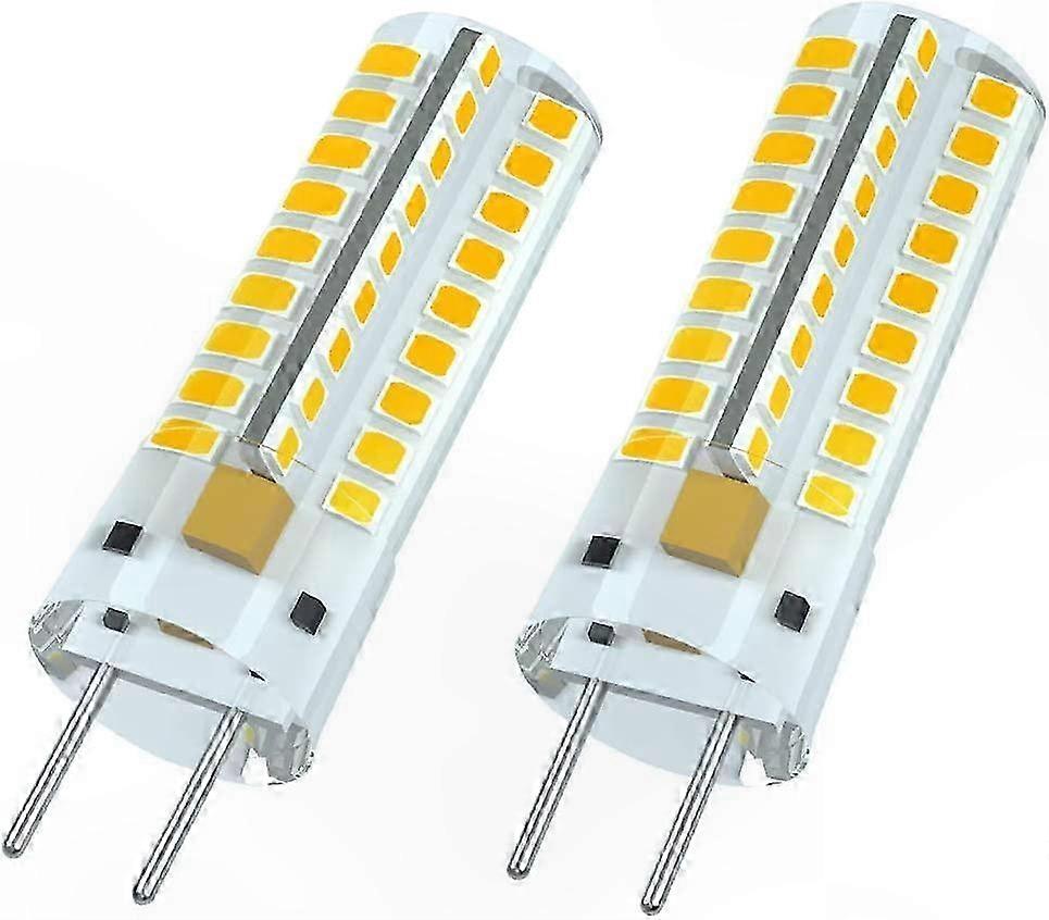 LED Filament Bulb GY6.35 Base, 12V Warm White 3000K, 7W Halogen Replacement, 360° Beam Angle, Non-Dimmable (2 Pack)