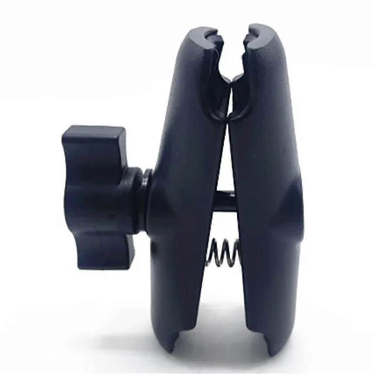 Motorcycle Double Socket Arm for 17mm-25mm Ball Head Clip Adapter,B