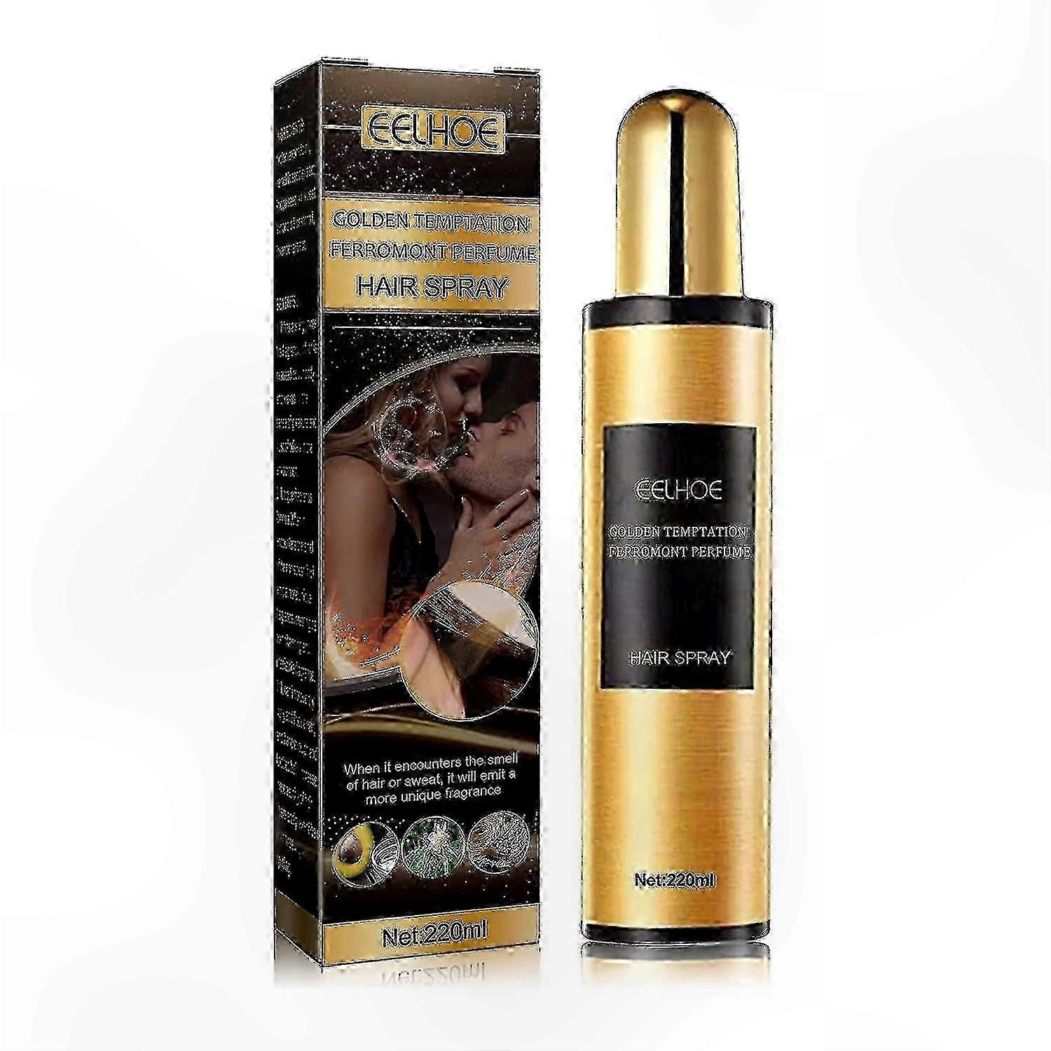 Men's Long-Lasting Eau de Toilette Spray for Charisma and Confidence | Golden Temptation Fragrance with Extended Wear Time