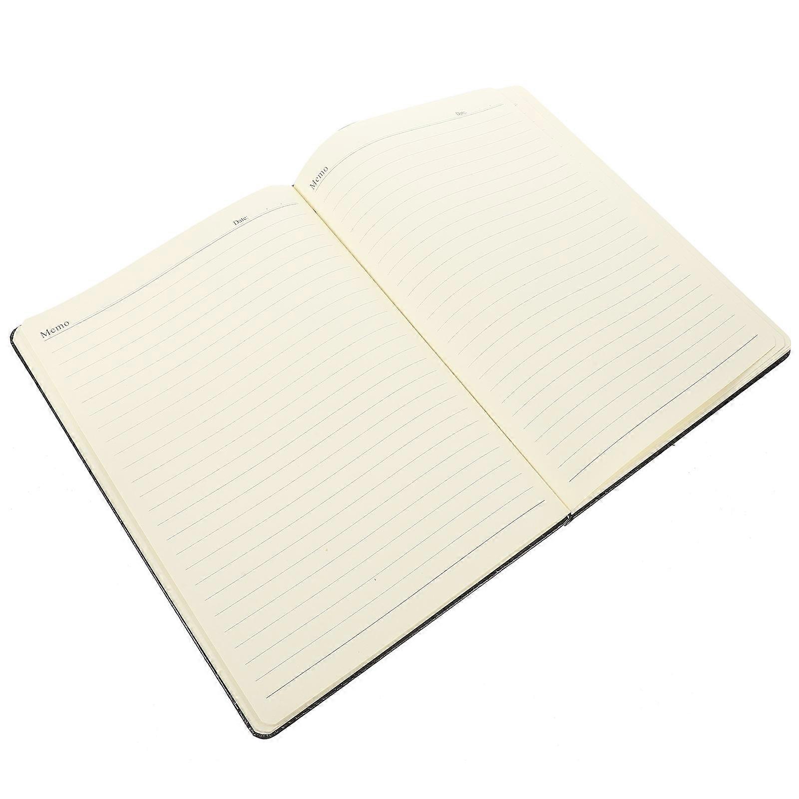 Office Daily Schedule Notepad for Writing 2Pcs with PU Material and Lined Paper